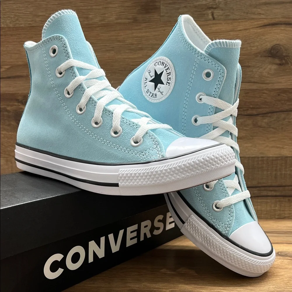 Converse High-Top Sneakers - Sky Blue - Picture 1 of 9